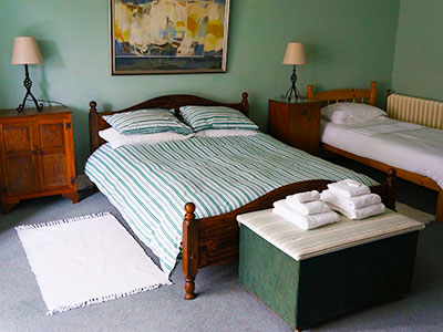 Triple Room at Glynhir mansion
